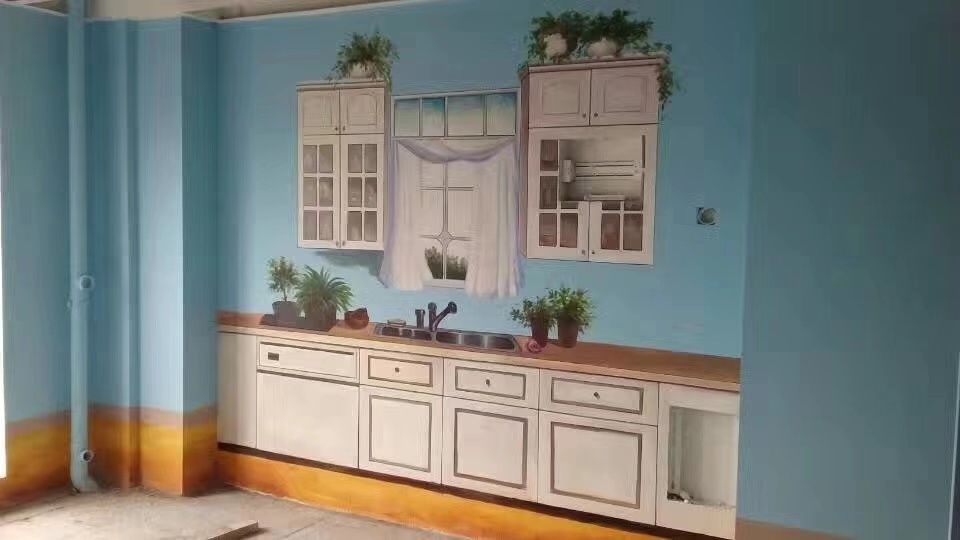 樣板房墻繪案例