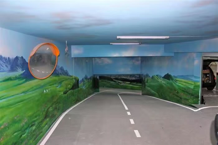 地下停車場彩繪