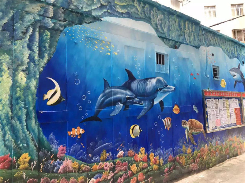 珠海文化墻彩繪