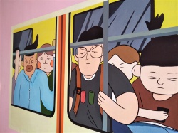 商場墻繪導覽圖