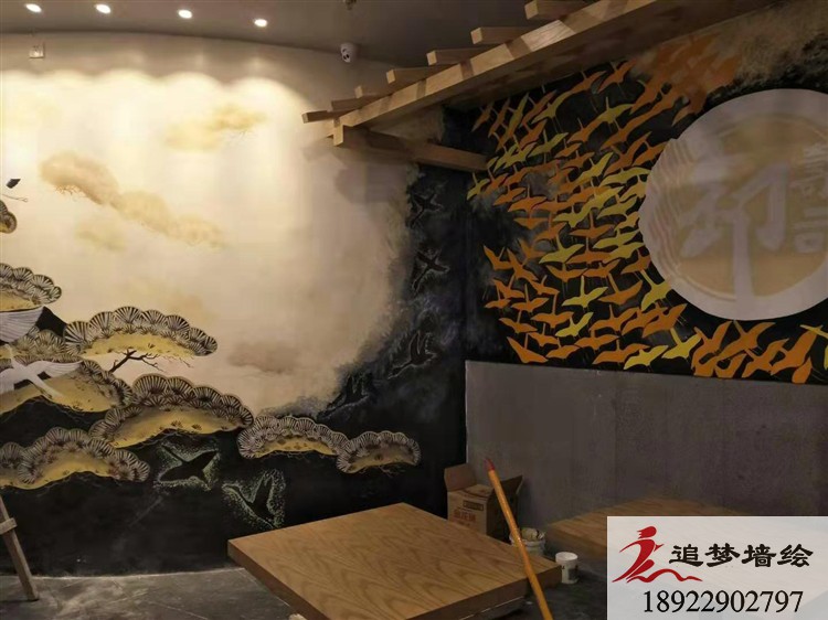 御壽司日式料理店墻繪